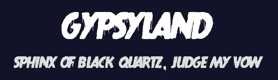 Gypsyland by Woodcutter — Decorative Font — thumbnail 2