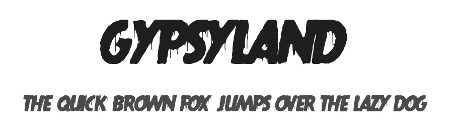 Gypsyland by Woodcutter — Decorative Font