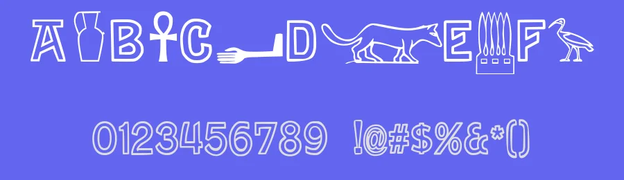 Gyptienne by Jonathan Smith — Dingbats Font — thumbnail 3