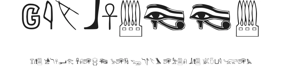 Gyptienne by Jonathan Smith — Dingbats Font