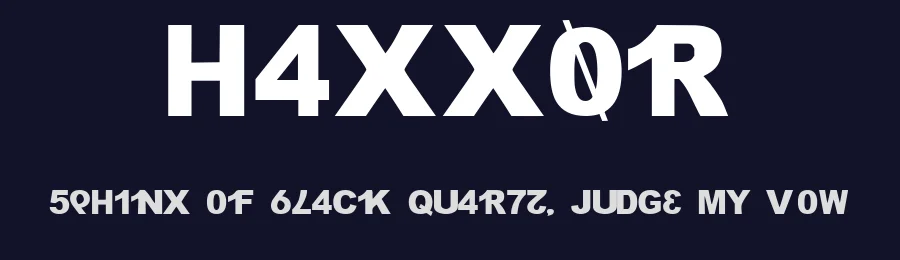 H4XX0R by fontvir.us — Sans Serif Font — thumbnail 2