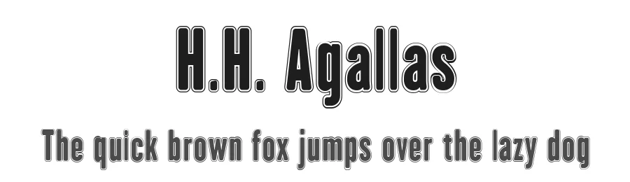 H.H. Agallas by deFharo — Decorative Font