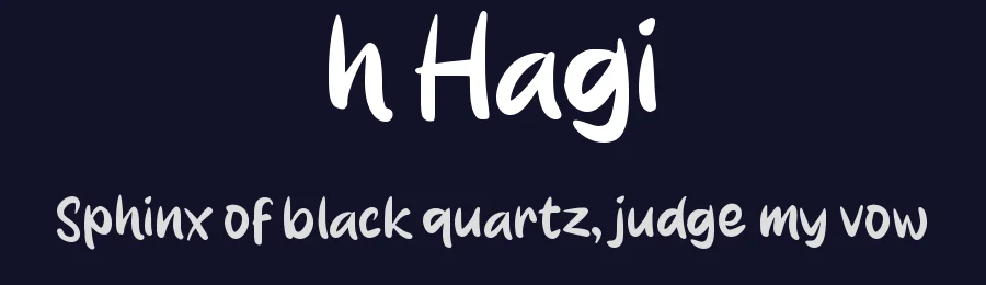 h Hagi by wepfont.com — Script Handwritten Font — thumbnail 2