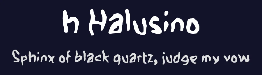 h Halusino by wepfont.com — Decorative Font — thumbnail 2