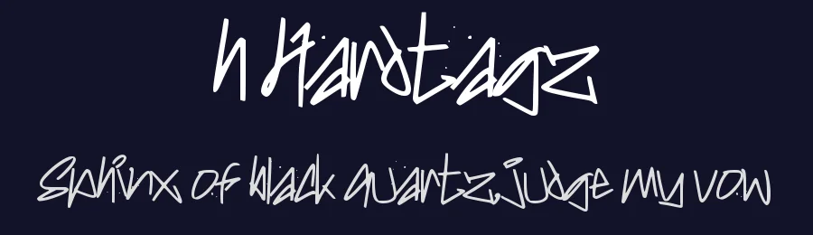 h Hardtagz by wepfont.com — Script Handwritten Font — thumbnail 2