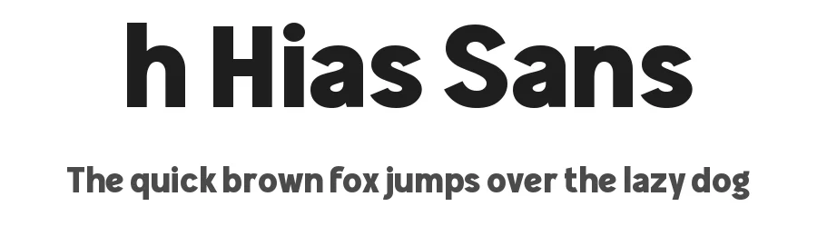 h Hias Sans by wepfont.com — Sans Serif Font
