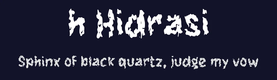 h Hidrasi by wepfont.com — Decorative Font — thumbnail 2