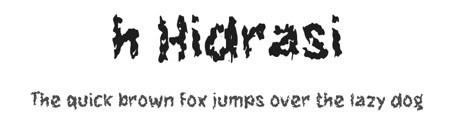 h Hidrasi by wepfont.com β Decorative Font