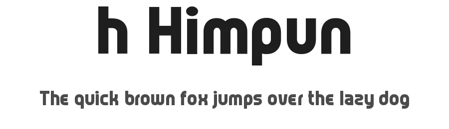 h Himpun by wepfont.com β Sans Serif Font