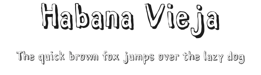 Habana Vieja by Letters + Numbers — Decorative Font