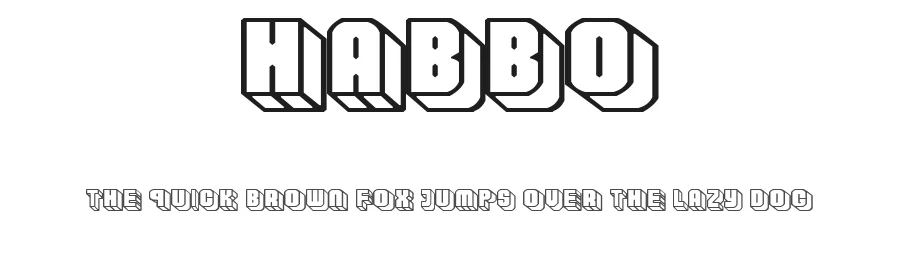 Habbo by Juanplav — Display Font