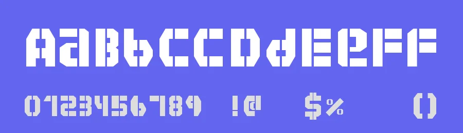 Habesha Stencil by yonathan — Decorative Font — thumbnail 3