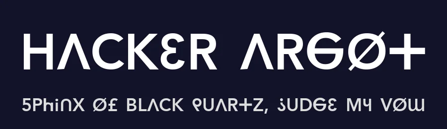 Hacker Argot by ChannelZero — Sans Serif Font — thumbnail 2