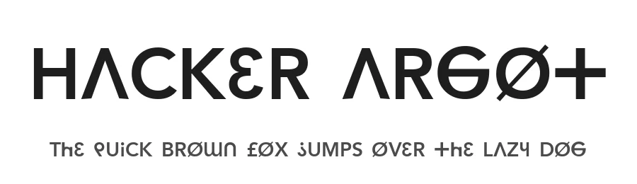 Hacker Argot by ChannelZero — Sans Serif Font
