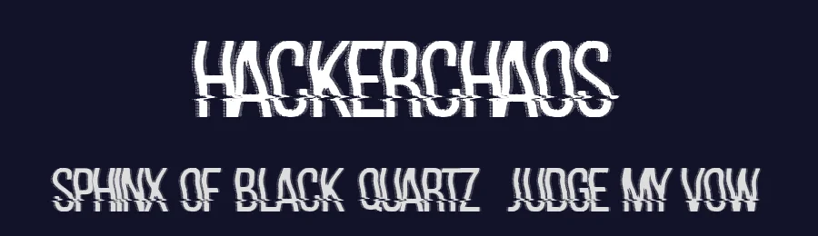 Hackerchaos by Woodcutter — Decorative Font — thumbnail 2