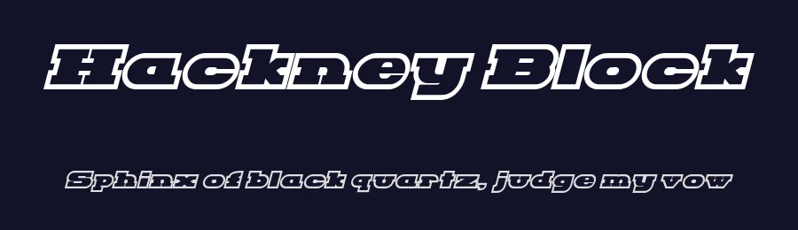Hackney Block by Sharkshock — Serif Font — thumbnail 2