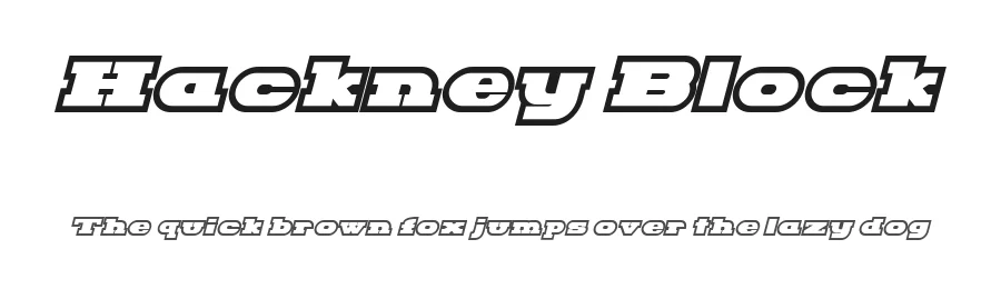 Hackney Block by Sharkshock — Serif Font