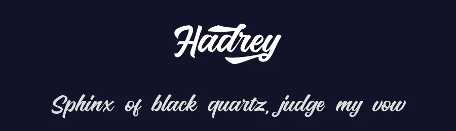 Hadrey by Vultype — Script Handwritten Font — thumbnail 2