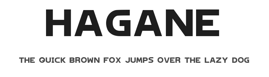 Hagane by GenocideGraphixxx — Display Font