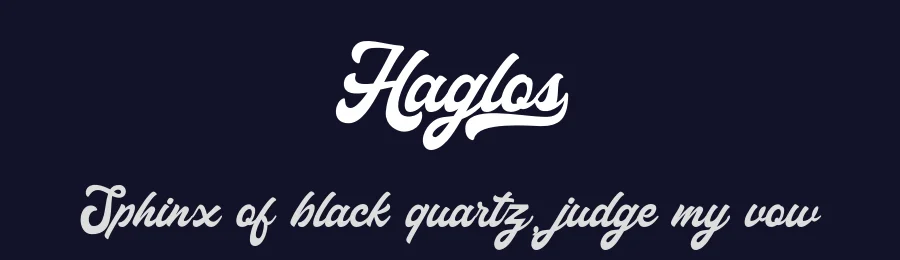 Haglos by Vultype — Script Handwritten Font — thumbnail 2