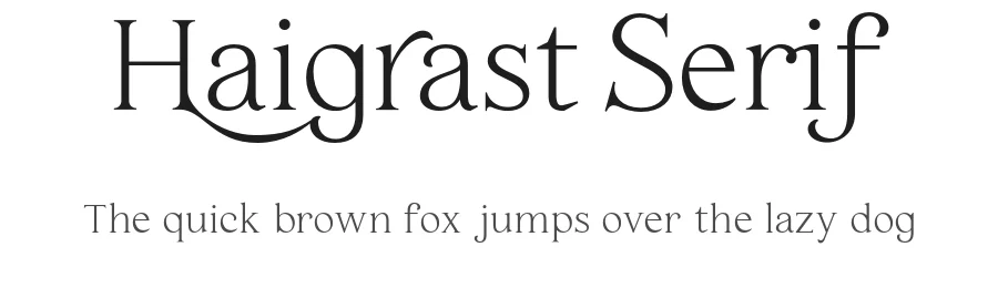 Haigrast Serif