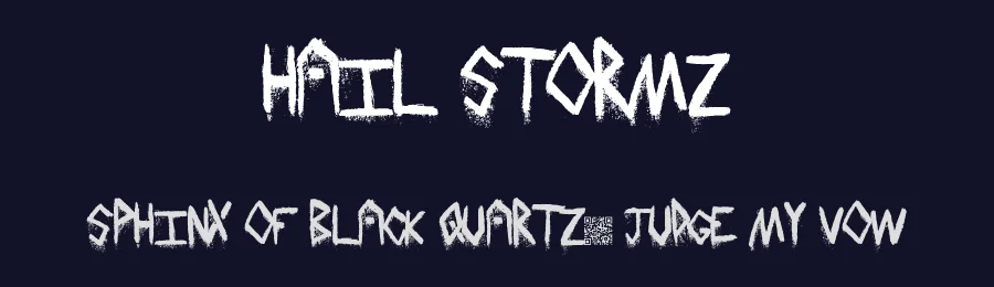 Hail Stormz by Xerographer Fonts — Decorative Font — thumbnail 2