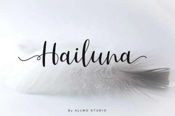 Hailuna Font by AllmoStudio β Script Handwritten Font