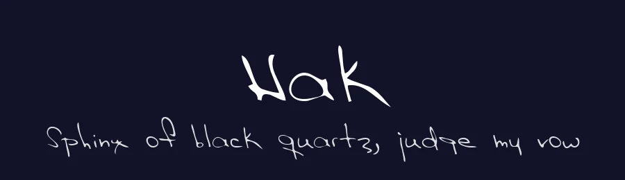 Hak — Script Handwritten Font — thumbnail 2