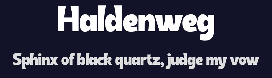 Haldenweg by Graphicfresh — Decorative Font — thumbnail 2