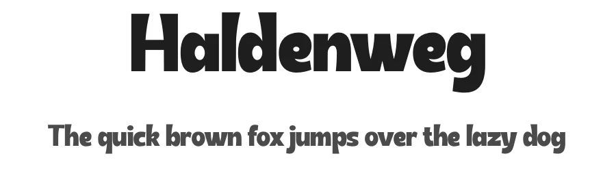 Haldenweg by Graphicfresh — Decorative Font