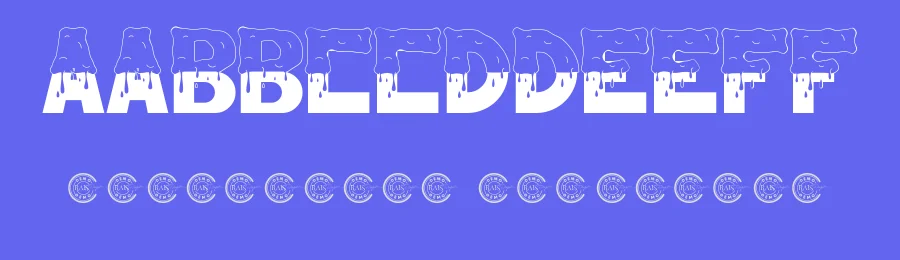 Half Melted by RaisProject — Decorative Font — thumbnail 3