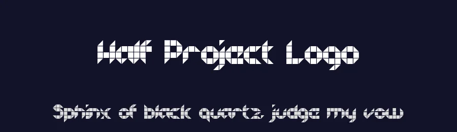 Half Project Logo by Jeff Javier — Display Font — thumbnail 2