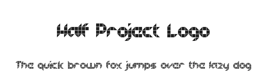 Half Project Logo by Jeff Javier — Display Font