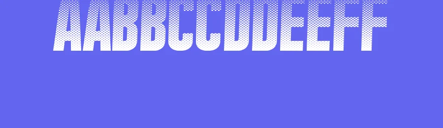 Halftone Nium by James Barnardo — Decorative Font — thumbnail 3
