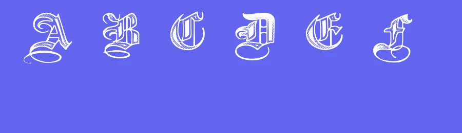 Halftone by Paul Lloyd — Blackletter Font — thumbnail 3