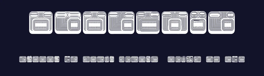 Halfwits by Vladimir Nikolic — Dingbats Font — thumbnail 2