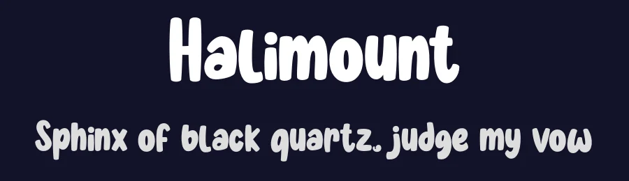 Halimount by Lettersweet Studio — Decorative Font — thumbnail 2