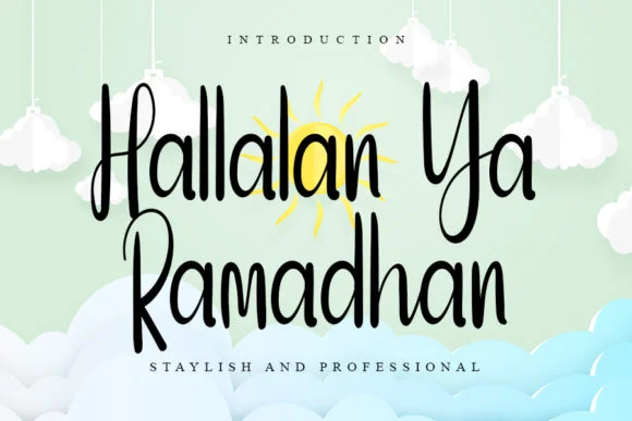 Hallalan Ya Ramadhan Font by Inermedia STUDIO — Script Handwritten Font