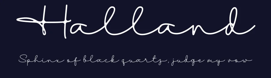 Halland by Nugi Nurzahid — Script Handwritten Font — thumbnail 2