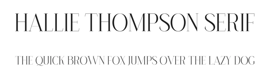 Hallie Thompson Serif