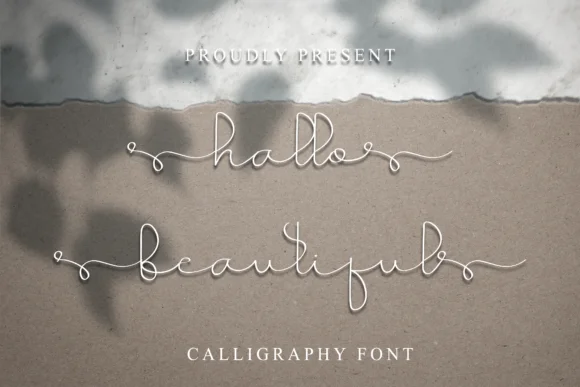 Hallo Beautiful Font by el hotcig — Script Handwritten Font