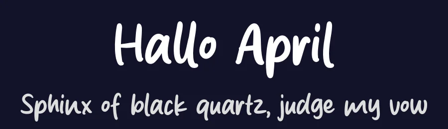 Hallo April by MJType — Script Handwritten Font — thumbnail 2