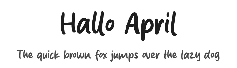 Hallo April