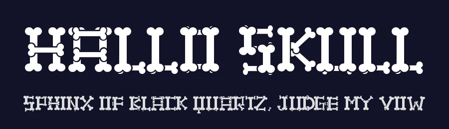 Hallo Skull by Letterara — Decorative Font — thumbnail 2