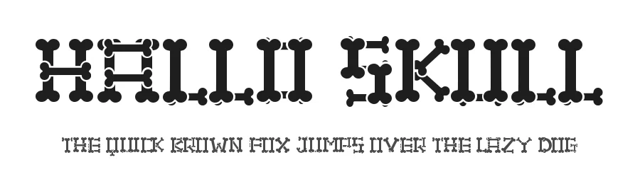 Hallo Skull by Letterara — Decorative Font