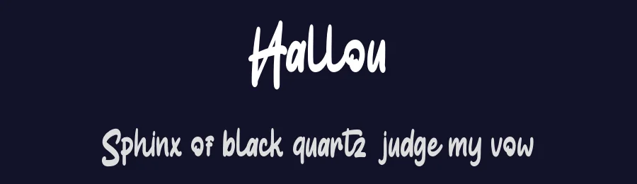 Hallou by Eifetstype — Script Handwritten Font — thumbnail 2