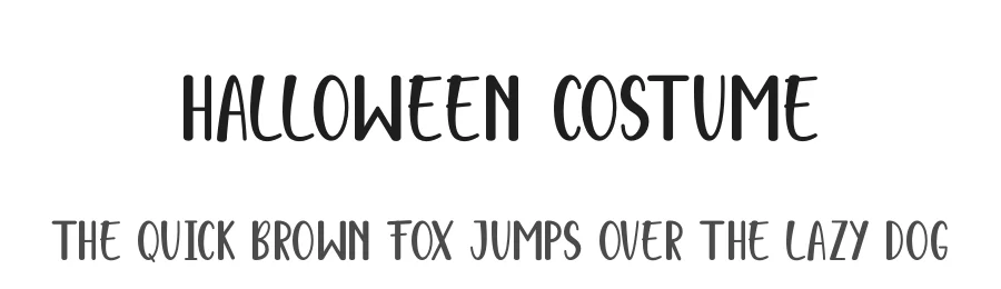 Halloween Costume by Wahyu Studio — Decorative Font