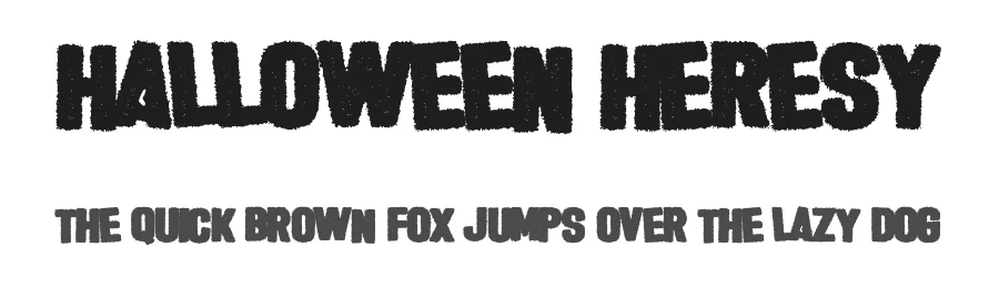 Halloween Heresy by Chequered Ink — Decorative Font