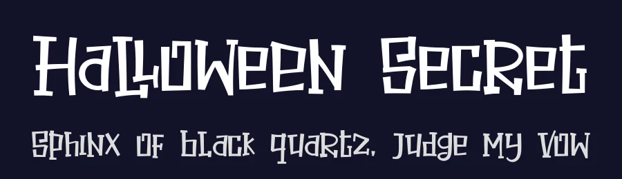 Halloween Secret by Khurasan — Decorative Font — thumbnail 2
