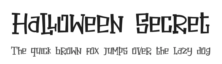 Halloween Secret by Khurasan — Decorative Font
